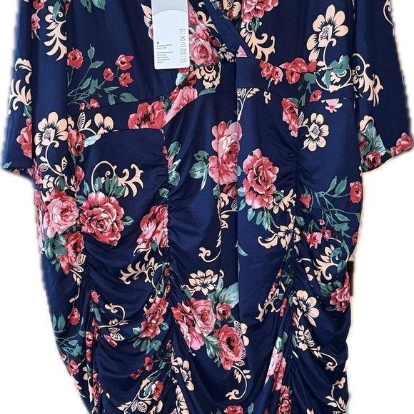 Poseshe plus bodycon floral midi dress size 4x - Picture 3 of 6